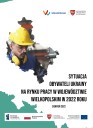 Okładka raportu Sytuacja obywateli Ukrainy na rynku pracy w województwie wielkopolskim w 2022